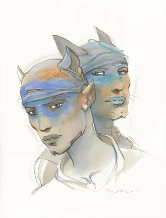 Lithographie Bilal - Transhumans 2