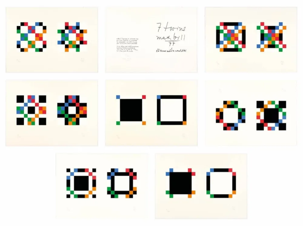 Siebdruck Bill - 7 twins - Complete portfolio