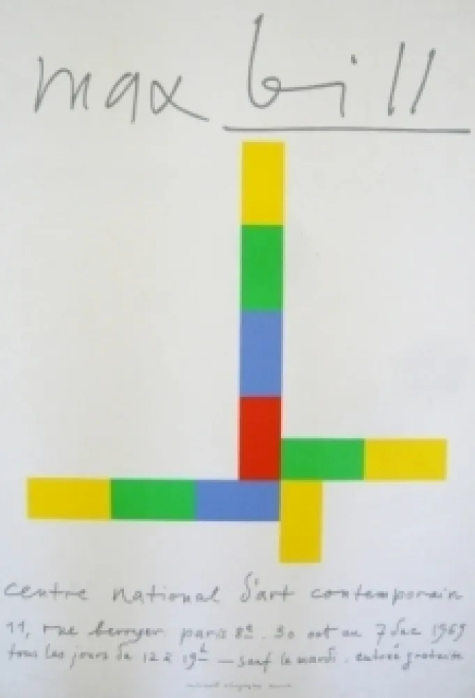 Plakat Bill - Affiche exposition centre national d'art contemporain