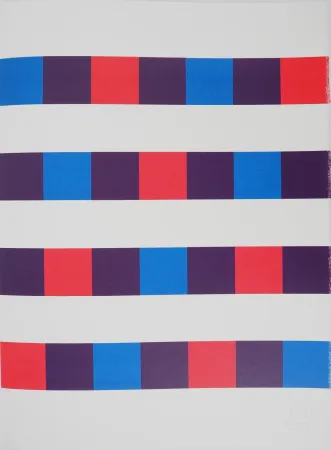 Siebdruck Bill - Motif en Trois couleurs,