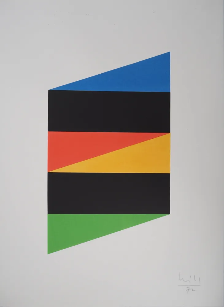 Siebdruck Bill - Motif Triangulaires 