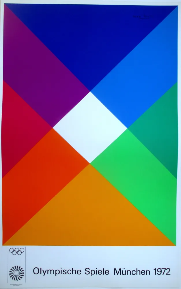 Siebdruck Bill - OL 1972 - original colour silkscreen
