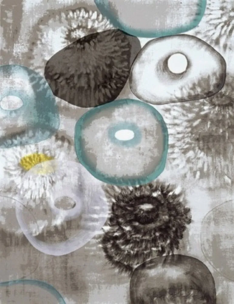 Siebdruck Bleckner - Happiness For Instance II