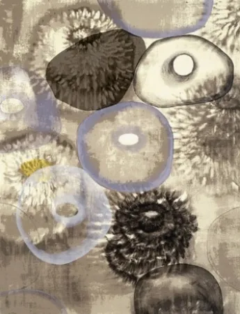 Siebdruck Bleckner - Happiness For Instance III