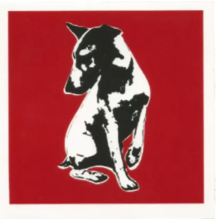 Siebdruck Blek Le Rat - His Master's Voiceless (Red)