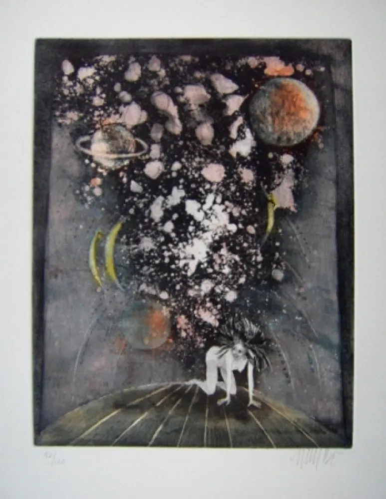 Radierung Bo -  Kaellingedigte 2