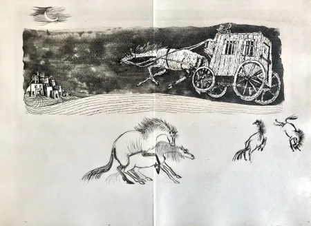 Radierung Bo - Le Meneur d'ombres