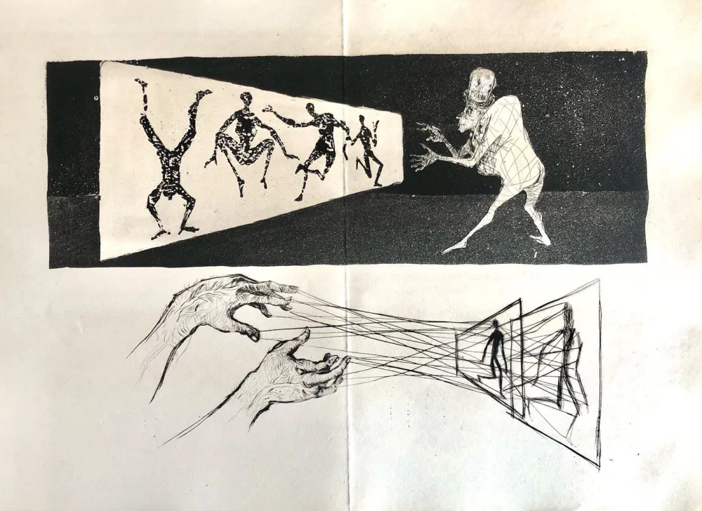 Radierung Bo - Le Meneur d'ombres