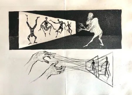 Radierung Bo - Le Meneur d'ombres