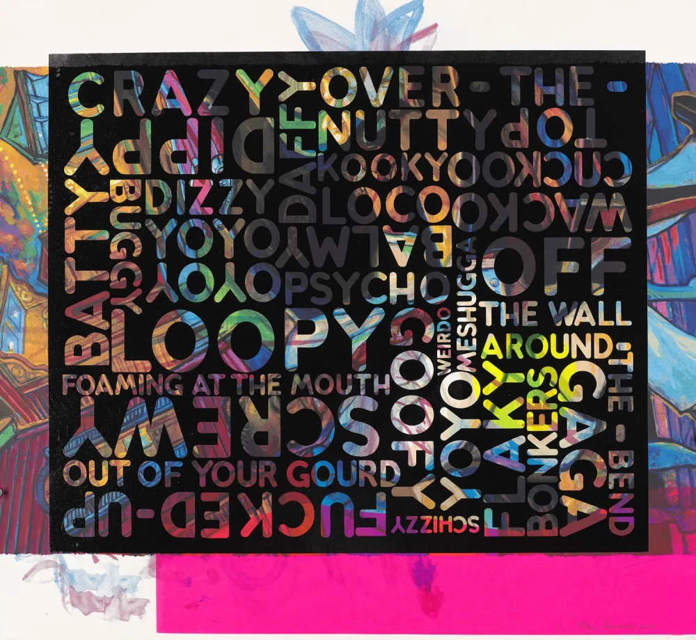 Siebdruck Bochner - Crazy (With Background Noise)