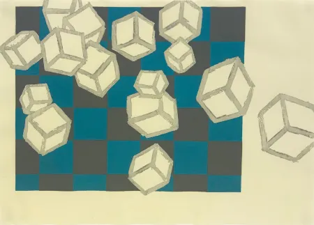 Holzschnitt Bochner - FLOATING WORLD