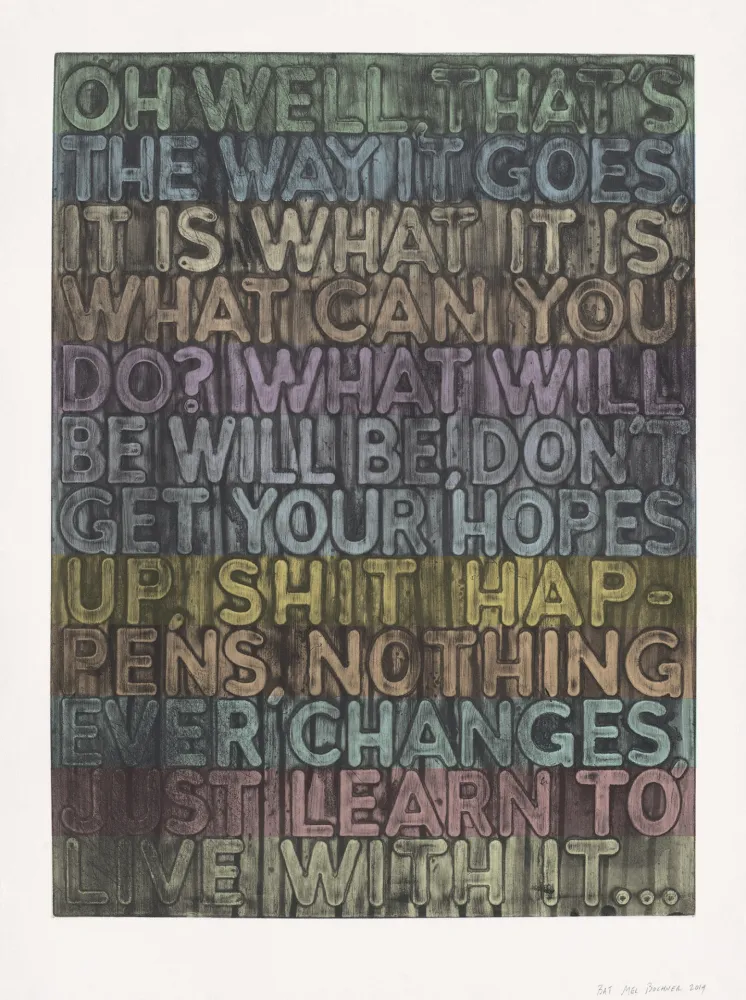 Siebdruck Bochner - Oh Well
