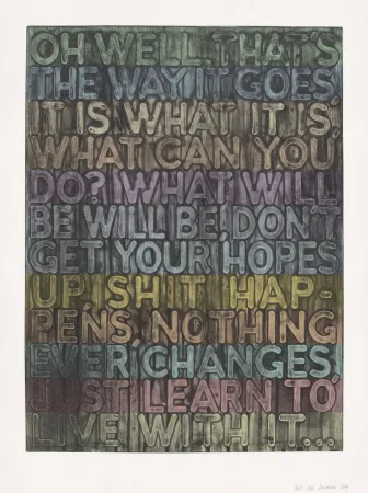 Siebdruck Bochner - Oh Well