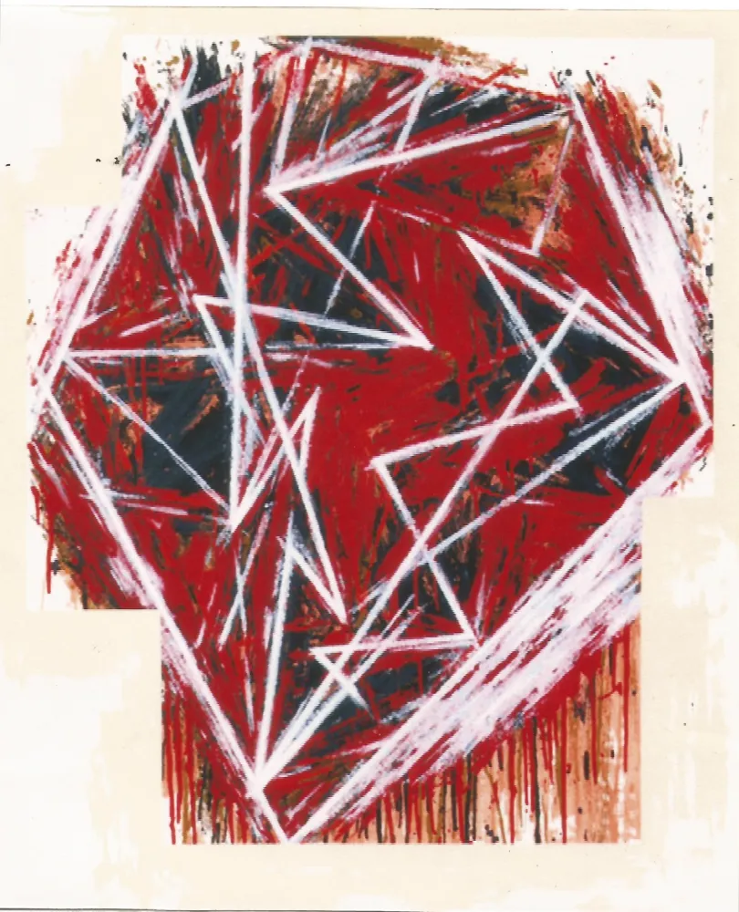 Siebdruck Bochner - Untitled