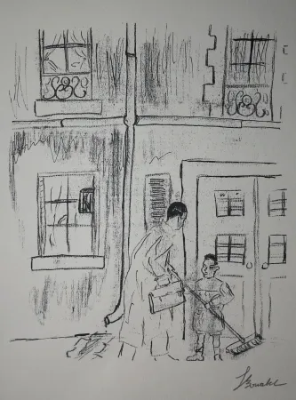 Stich Bonabel - Louis-Ferdinand Céline - Gravure Originale - Voyage au Bout de la Nuit