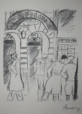 Stich Bonabel - Louis-Ferdinand Céline - Gravure Originale 