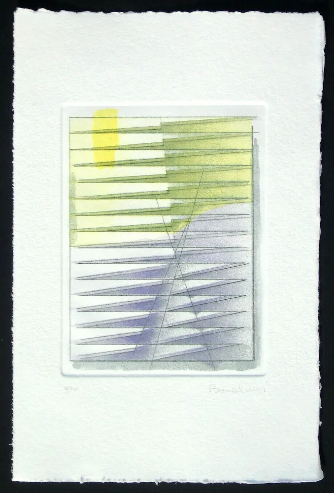 Radierung Und Aquatinta Bonalumi - Senza titolo