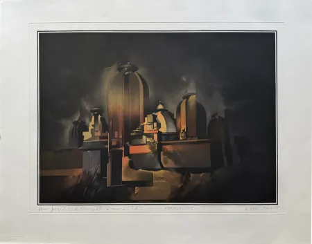 Radierung Bongibault - Bhubaneshwar