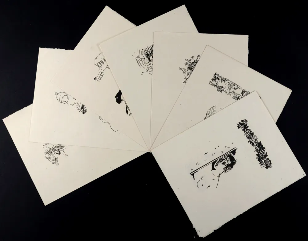 Holzschnitt Bonnard - La Vie de Sainte Monique, Suite de bois non utilisés #II, 1930