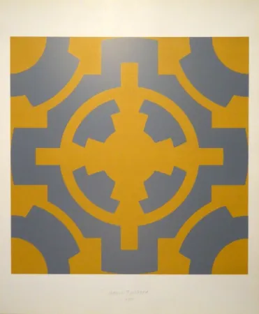 Siebdruck Bosshard - Zentralsymmetrische Architekturgrundrisse. 