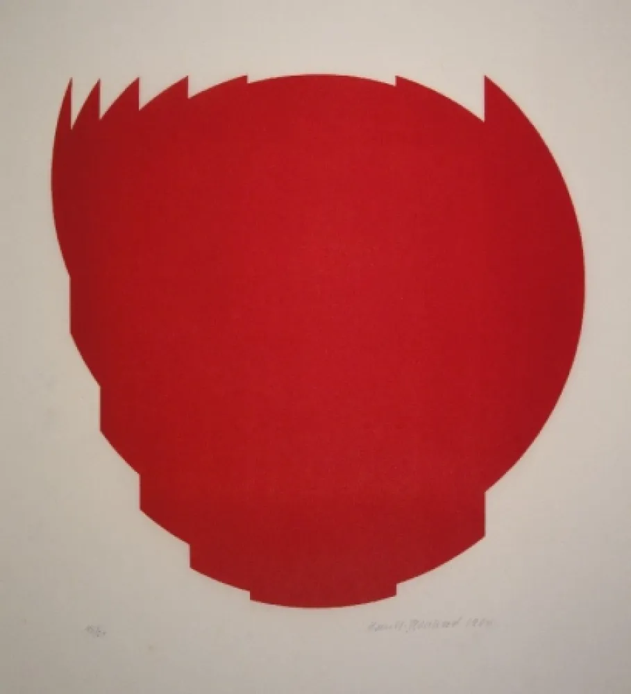 Holzschnitt Bosshard - Zerlegung eines Kreises in 9 Teile