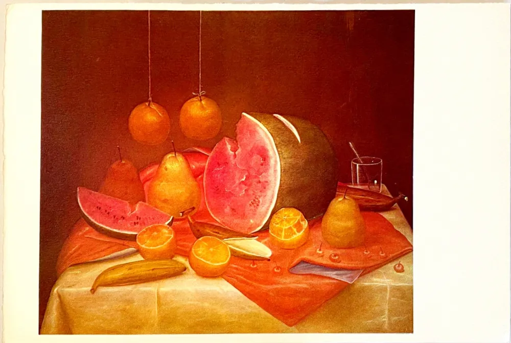 Lithographie Botero - Nature morte