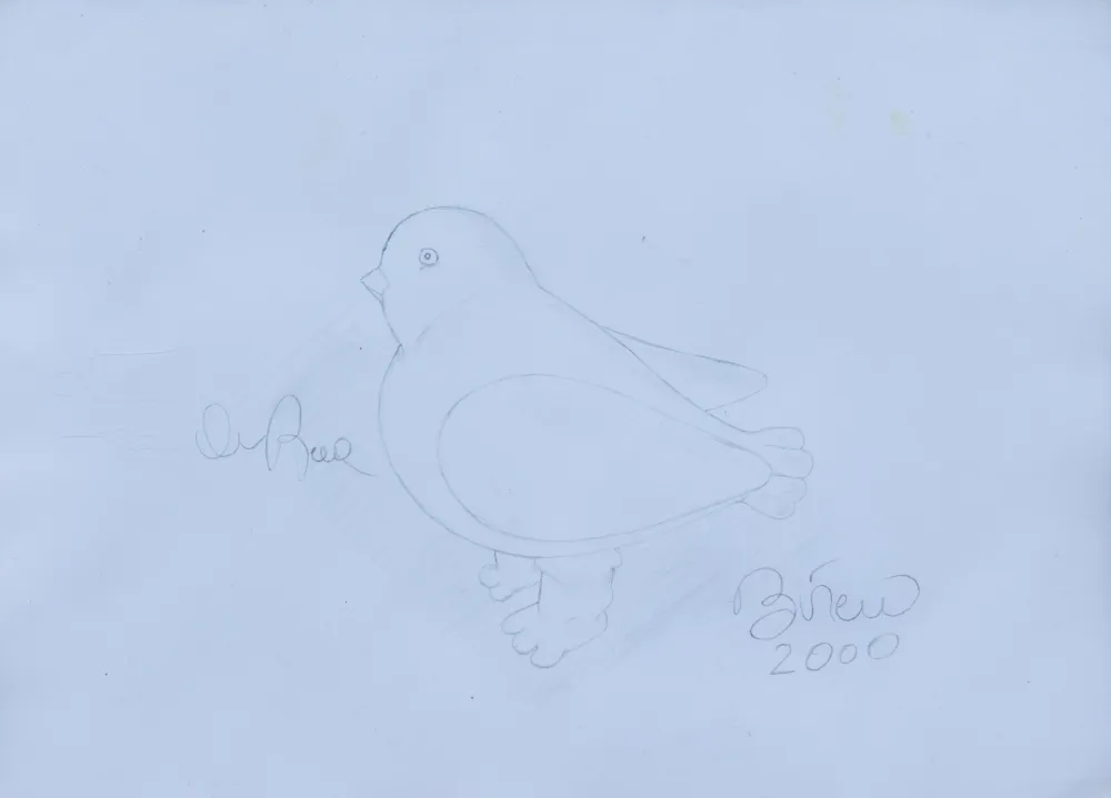 Siebdruck Botero - Paloma, 2000