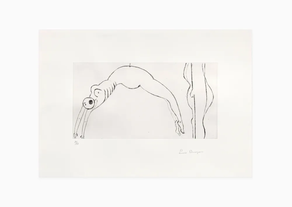 Stich Bourgeois - Arched figure