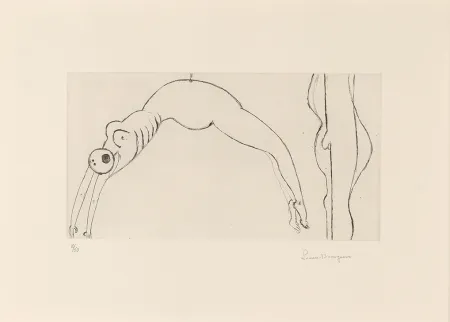 Radierung Bourgeois - Arched Figure
