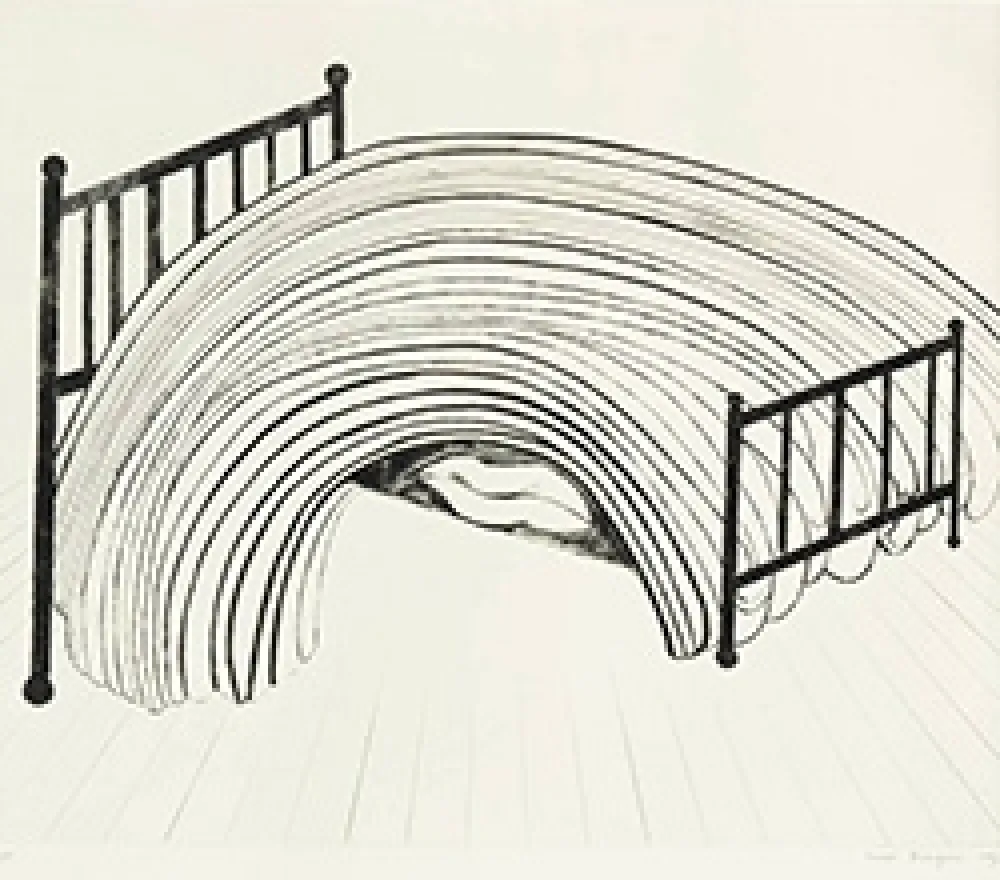 Radierung Bourgeois - Bed I