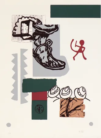 Siebdruck Bouzo - Comeré un poco sus dedos