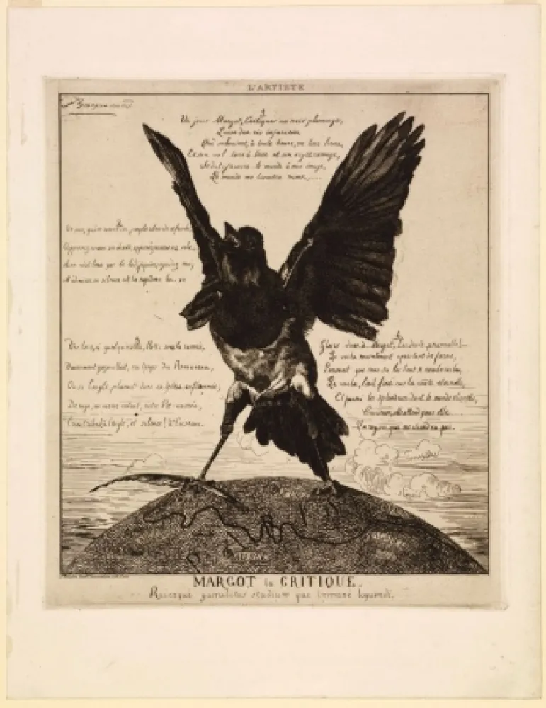 Stich Bracquemond - Margot la critique / Une pie