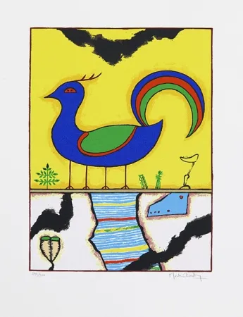 Siebdruck Bradley - Blue Bird