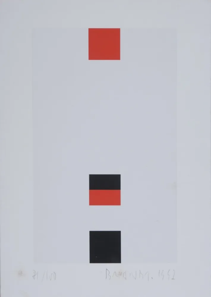 Siebdruck Brandt - Composition abstraite #3