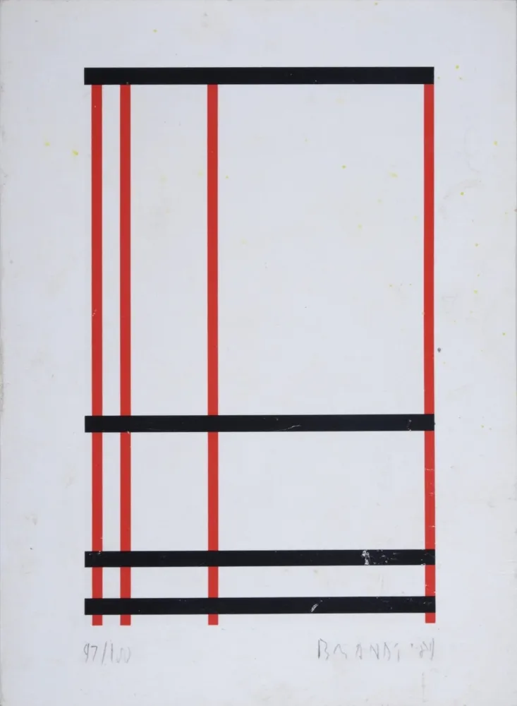 Siebdruck Brandt - Composition abstraite #4 