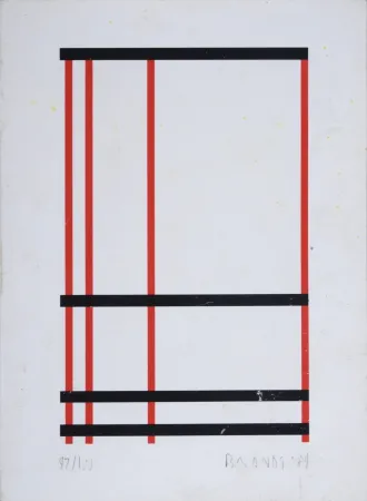 Siebdruck Brandt - Composition abstraite #4 