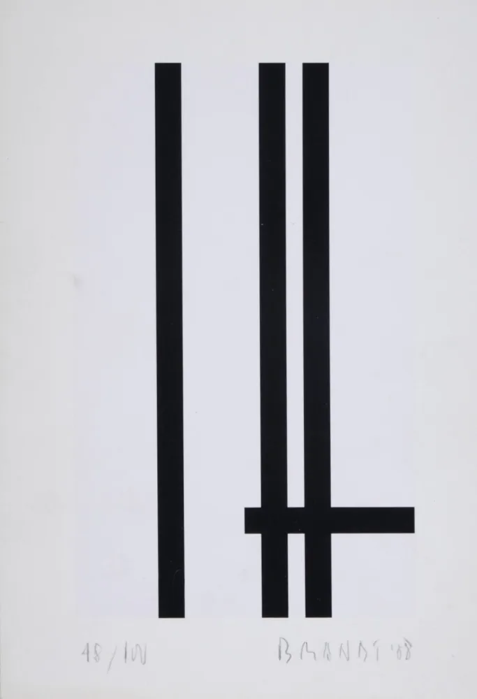 Siebdruck Brandt - Composition abstraite #5