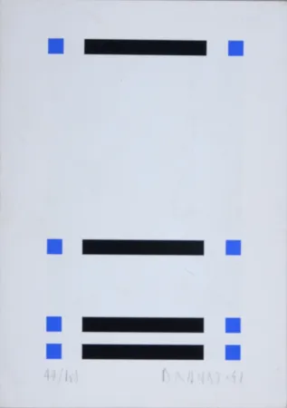 Siebdruck Brandt - Composition abstraite #6