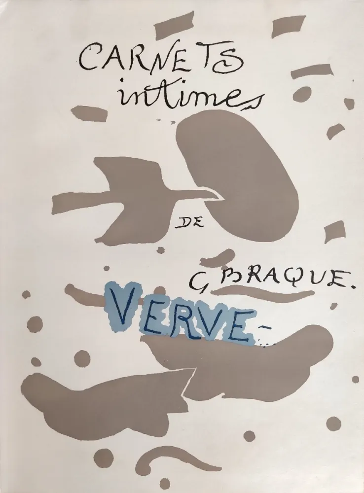 Lithographie Braque (After) - Carnets intimes de Braque I