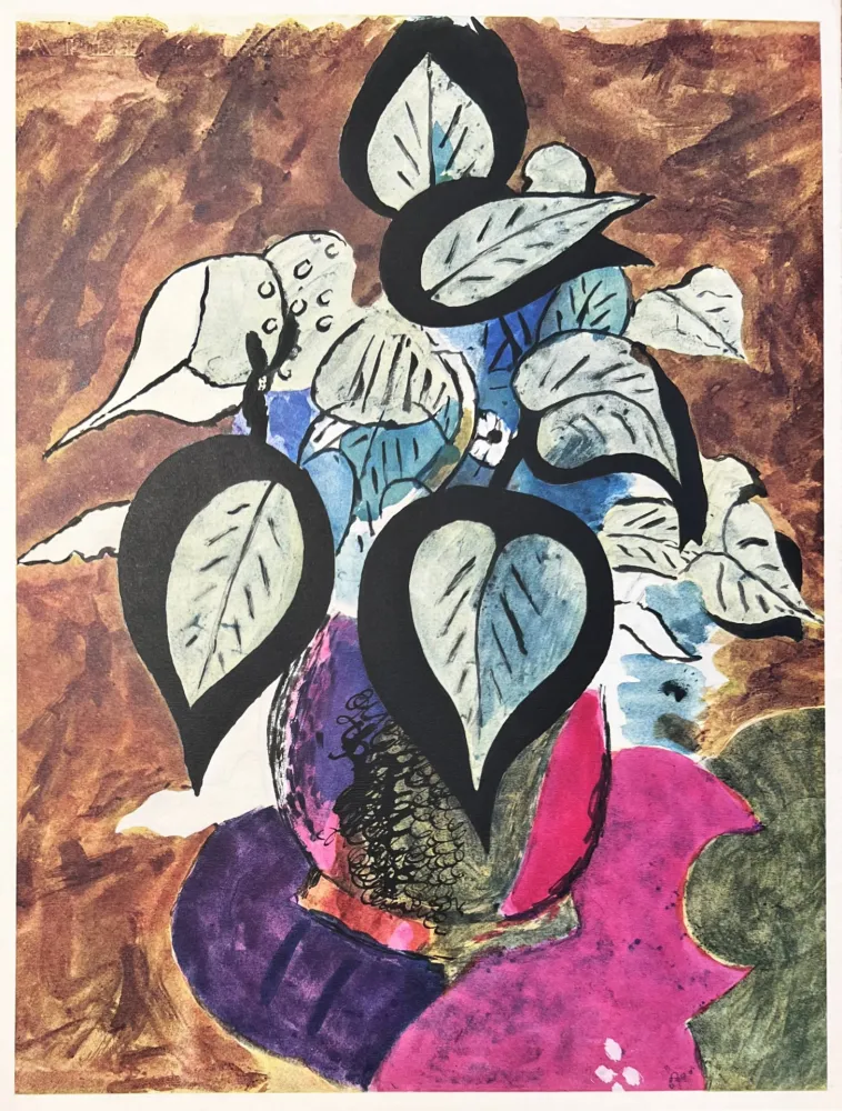 Lithographie Braque (After) - Carnets intimes de Braque VIII