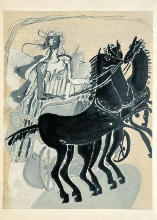 Lithographie Braque (After) - Carnets intimes de Braque XI