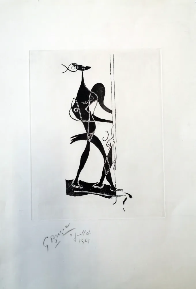 Radierung Und Aquatinta Braque - Ajax