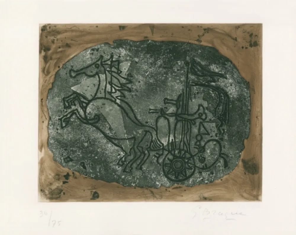 Radierung Und Aquatinta Braque - 
