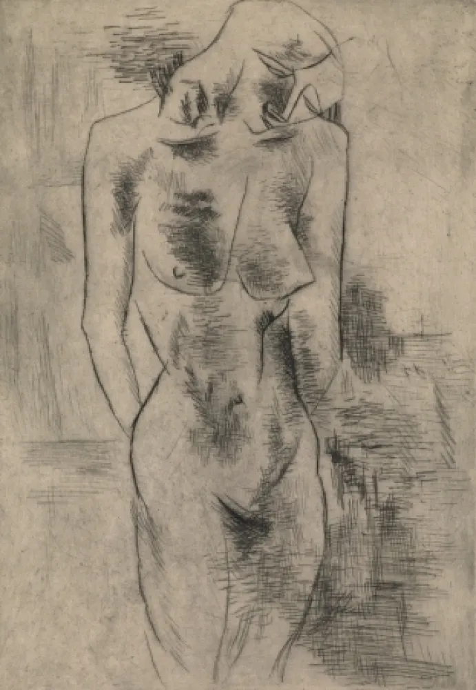 Stich Braque - Etude de nu