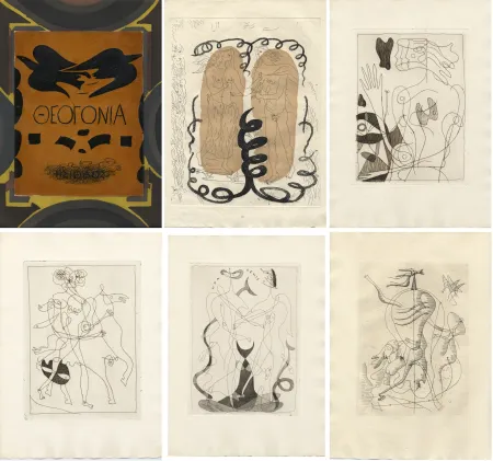Illustriertes Buch Braque - Hesiode : THÉOGONIE. 20 eaux-fortes de Georges Braque (Maeght 1955)