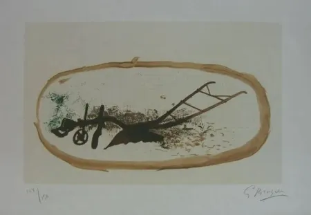 Lithographie Braque - La Charrue ( el arado)