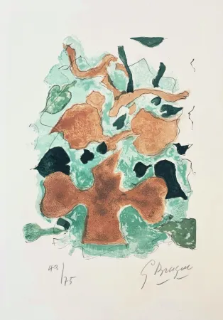 Lithographie Braque - La Fôret 