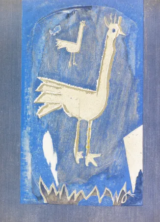 Lithographie Braque - Le Coq