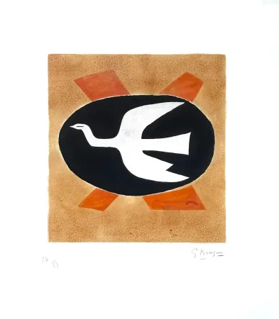 Radierung Braque - L'oiseau de feu (Oiseau XIII) 
