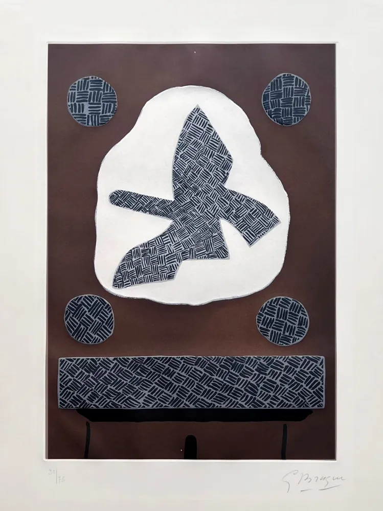 Radierung Und Aquatinta Braque - L'oiseau de passage